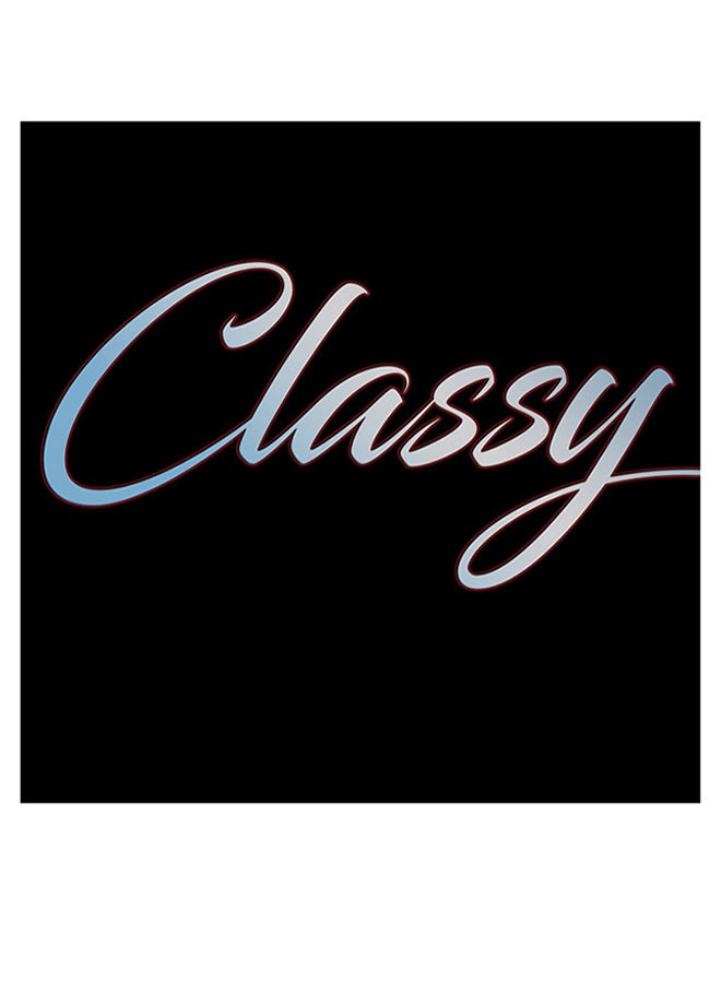 أتيك لوحة فنية بطبعة (Classy) أسود/فضي 30x30سم  - Image 1