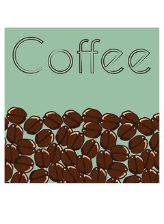 Coffee Lovers Themed Wall Art Blue/Brown/Black 30x30cm