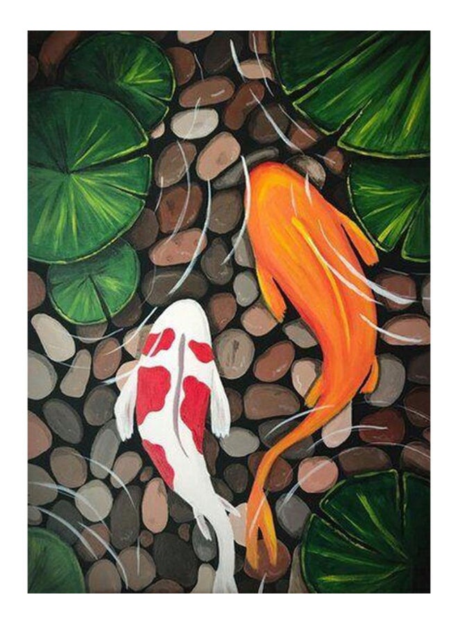 Zoot The Wall Art 1-Piece Framed Canvas Koi Fish View.jpg Multicolour 50x70cm