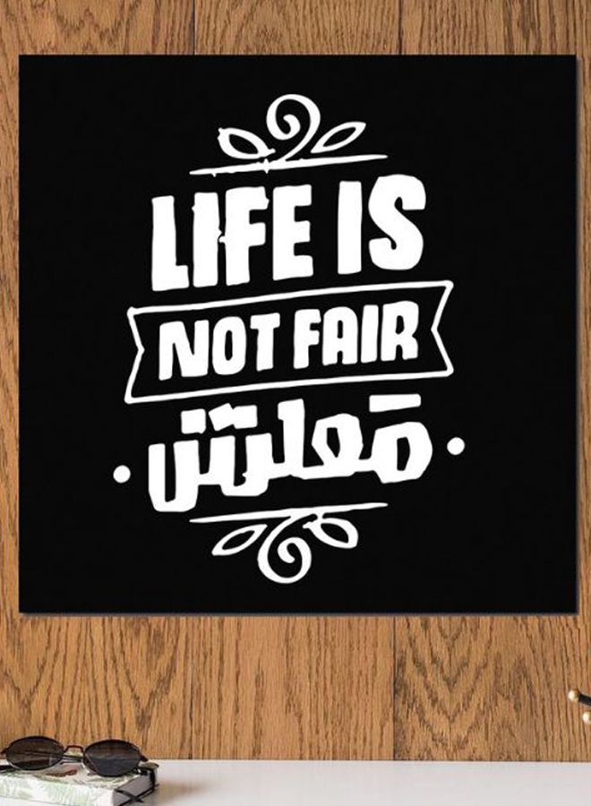 أتيك لوحة فنية من خشب MDF بتصميم خشبي متعدد الألوان 30x30سم - Image 2