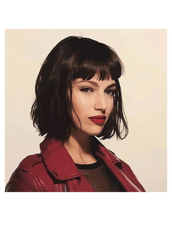 أتيك "لوحة فنية مطبوعة بعبارة "Money Heist Tokyo" أزرق/أحمر/بيج 30x30سم - Image 1