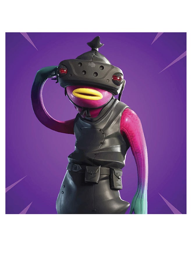 أتيك لوحة فنية لديكور الحائط بطبعة شخصية من لعبة "Fortnite" أرجواني/وردي/أسود 30x30سم - Image 1