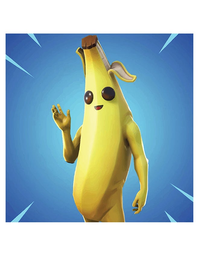 Atiq - Fortnite Character Themed Decorative Wall Art Blue/Yellow/Brown 30x30cm - Image 1