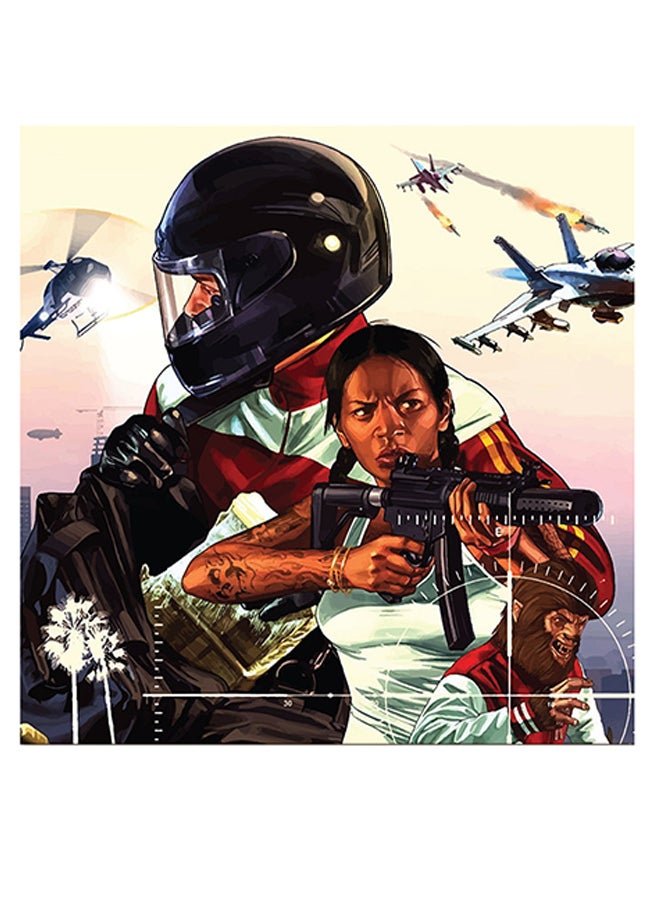 أتيك لوحة فنية لديكور الحائط بعنوان "Grand Theft Auto" متعدد الألوان 30x30سم  - Image 1