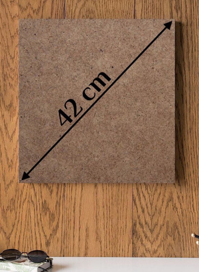 Atiq - Walter White Breaking Bad Printed Wall Art Brown/Black 30x30cm - Image 1