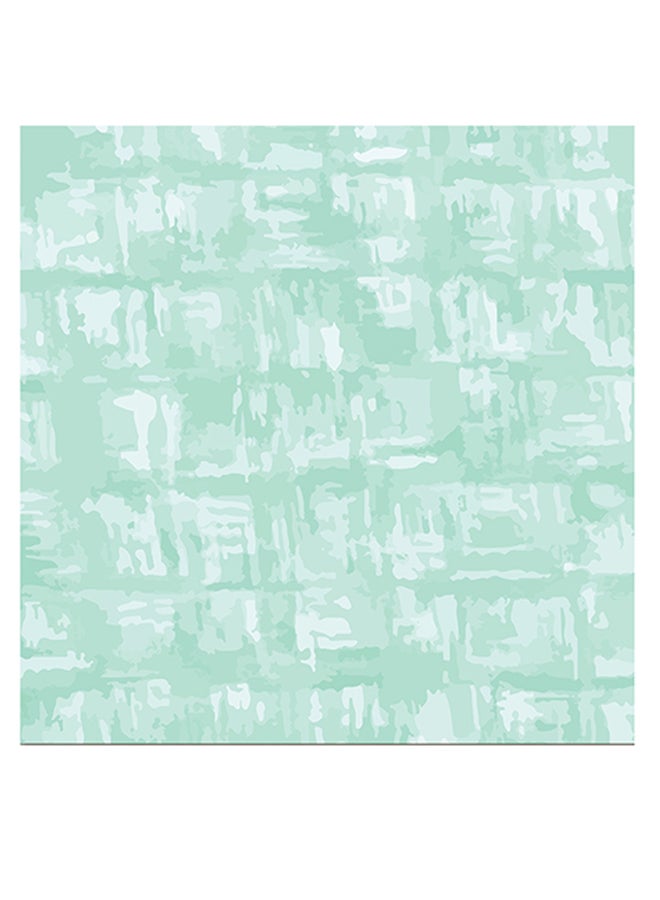 أتيك لوحة فنية جدارية مطبوعة أخضر/أبيض 30x30سم  - Image 1