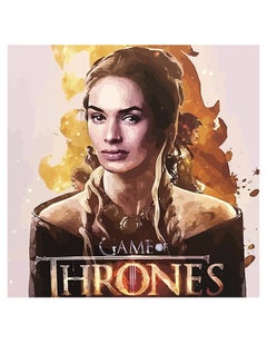 Game Of Thrones Themed Wall Art Beige/Yellow/Brown 30x30cm