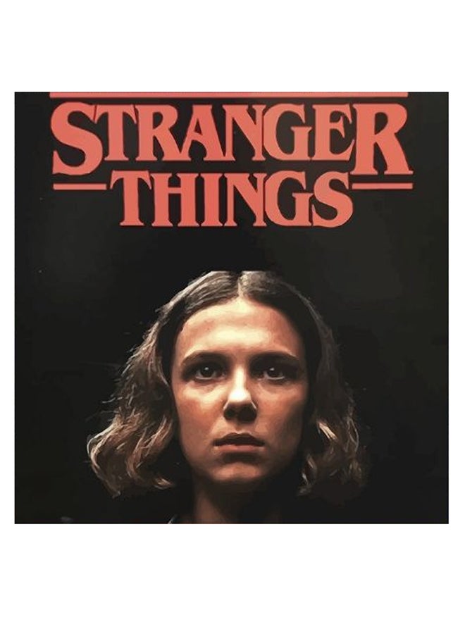 أتيك لوحة فنية بنمط مسلسل Stranger Things أسود/بيج/أحمر 30x30سم - Image 2