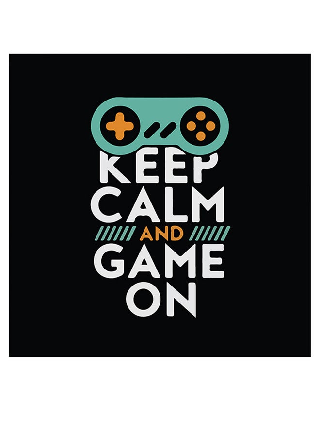 Atiq Games Lovers Themed Wall Art Black/White/Green 30x30cm - Image 1