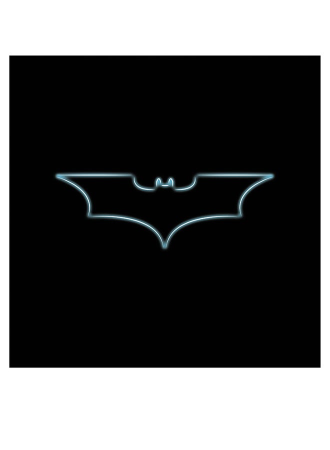Atiq Batman Logo Themed Wall Art Black/Blue 30x30cm - Image 1