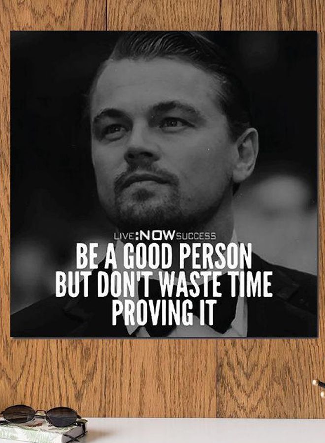 Atiq The Wolf Of Wall Street Printed Wall Art Grey/Black/White 30x30cm - Image 2