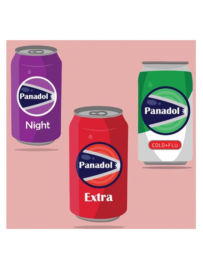 أتيك لوحة فنية لديكور الحائط تمثل بانادول وردي/ أحمر/ أرجواني 30x30سم - Image 2