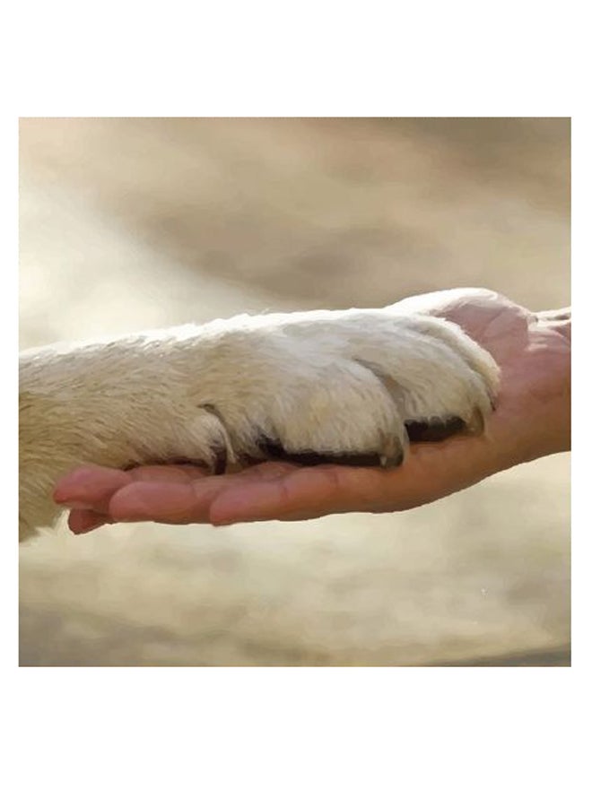 Atiq Animals Lovers Themed Wall Art Beige 30x30cm  - Image 2