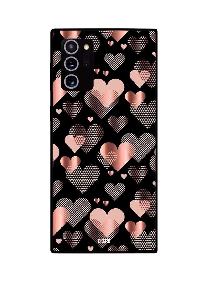 CIELITO Heart Printed Case Cover For Samsung Galaxy Note20 Ultra Black/Grey/Pink - Image 2