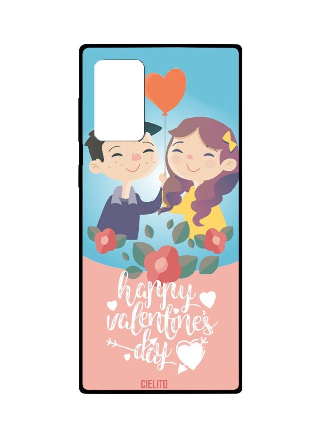 CIELITO Happy Valentine's Day Printed Case Cover For Samsung Galaxy Note20 Ultra Pink/Blue/Black - Image 1
