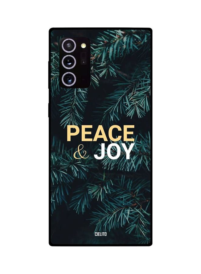 CIELITO Peace And Joy Printed Case Cover For Samsung Galaxy Note20 Ultra Green/Yellow/White - Image 2