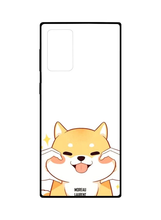 Moreau Laurent Cartoon Dog Printed Case Cover For Samsung Galaxy Note20 Ultra White/Yellow/Pink  - Image 1