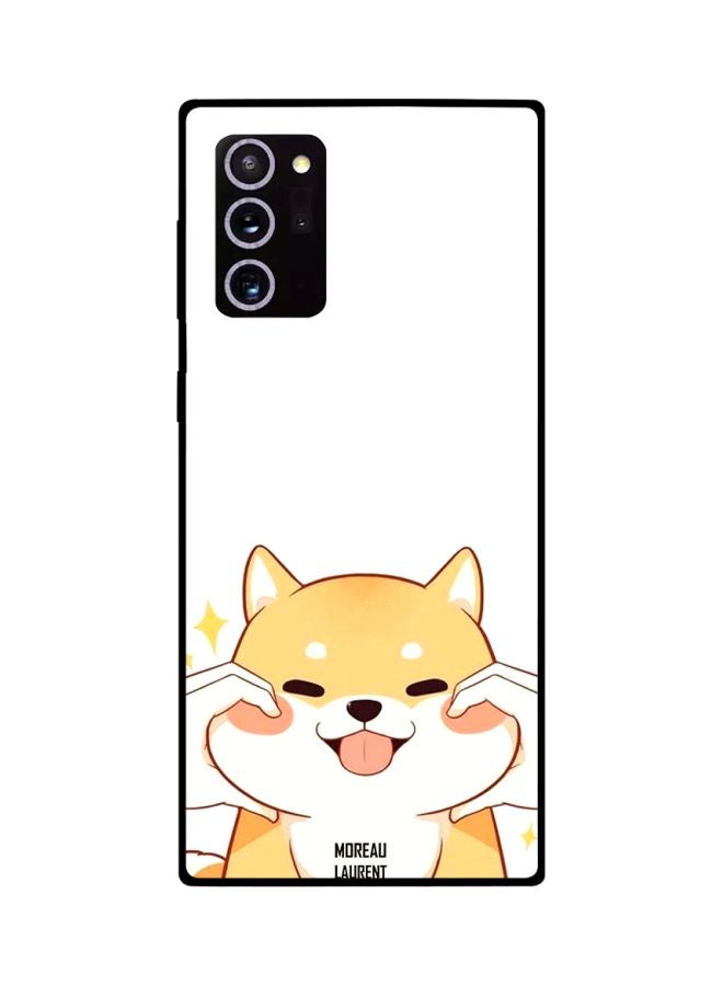 Moreau Laurent Cartoon Dog Printed Case Cover For Samsung Galaxy Note20 Ultra White/Yellow/Pink  - Image 2