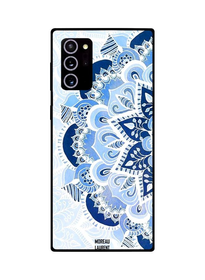 Moreau Laurent Mandala Printed Case Cover For Samsung Galaxy Note20 Ultra Blue/White/Black - Image 2