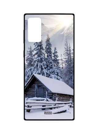 Wooden House Printed Case Cover For Samsung Galaxy Note 20 White/Blue/Brown - v1601204300/N40740492A_1