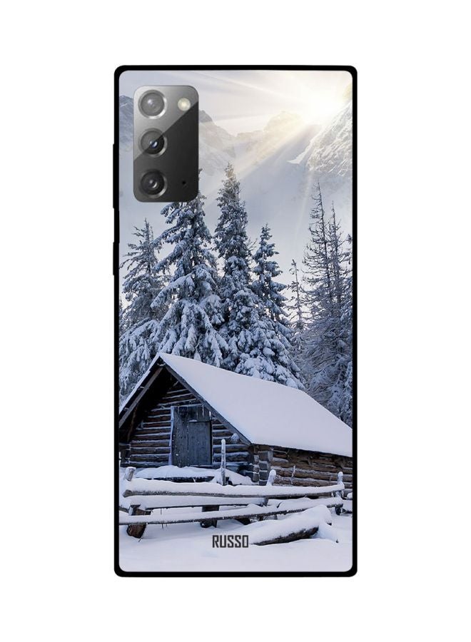Wooden House Printed Case Cover For Samsung Galaxy Note 20 White/Blue/Brown