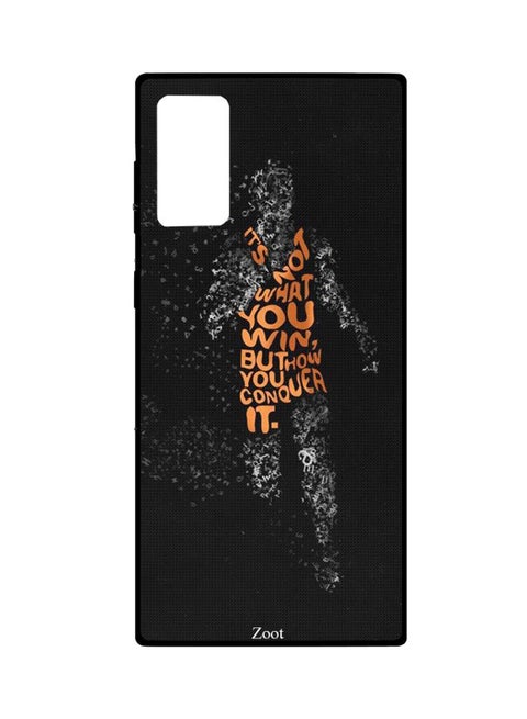 It's Not What You Win, But How Conquer It Printed Case Cover For Samsung Galaxy Note 20 Black/Orange/Grey