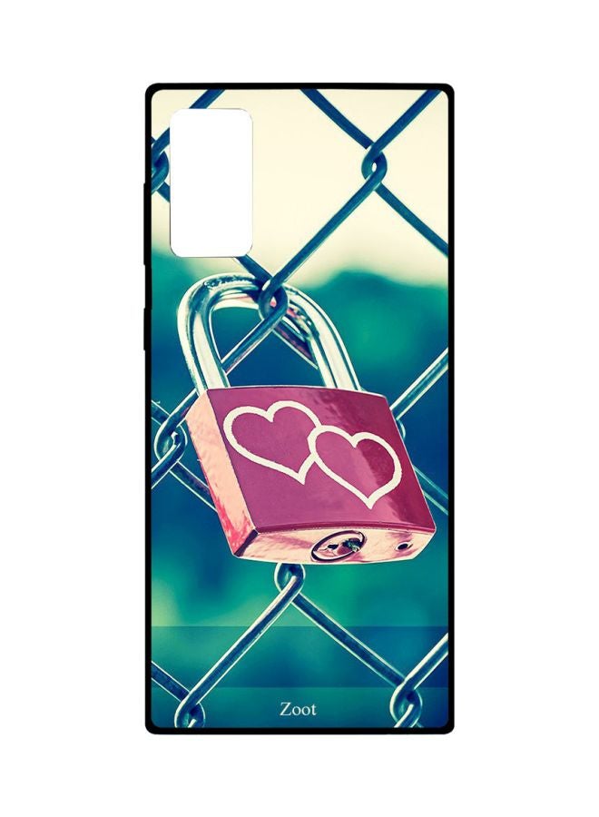 Zoot Lock Printed Case Cover For Samsung Galaxy Note20 Green/Pink/Silver - Image 1