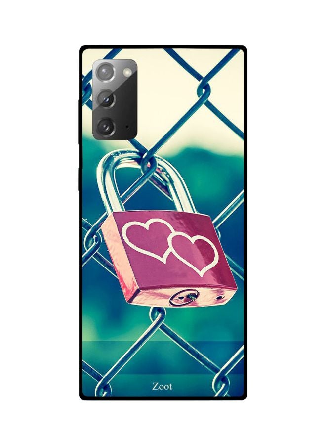 Zoot Lock Printed Case Cover For Samsung Galaxy Note20 Green/Pink/Silver - Image 2