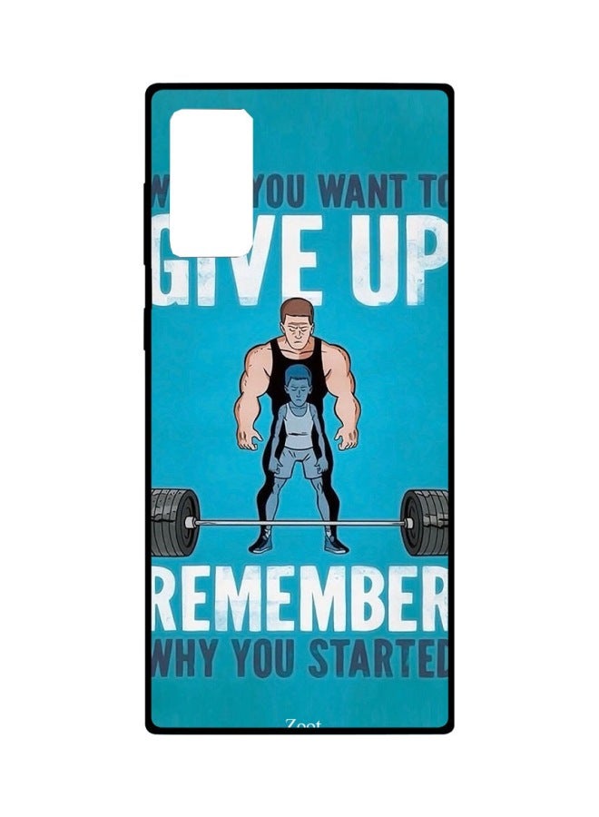 Zoot Quote Printed Case Cover For Samsung Galaxy Note20 Blue/White/Black - Image 1