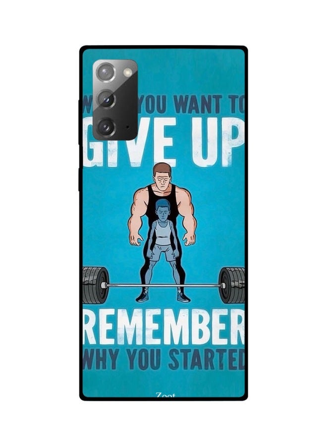 Zoot Quote Printed Case Cover For Samsung Galaxy Note20 Blue/White/Black - Image 2