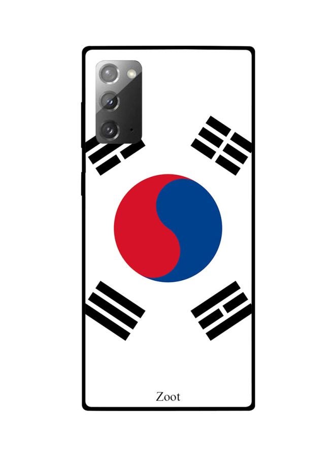 Zoot South Korea Flag Printed Snap Case Cover For Samsung Galaxy Note20 White/Red/Blue - Image 2