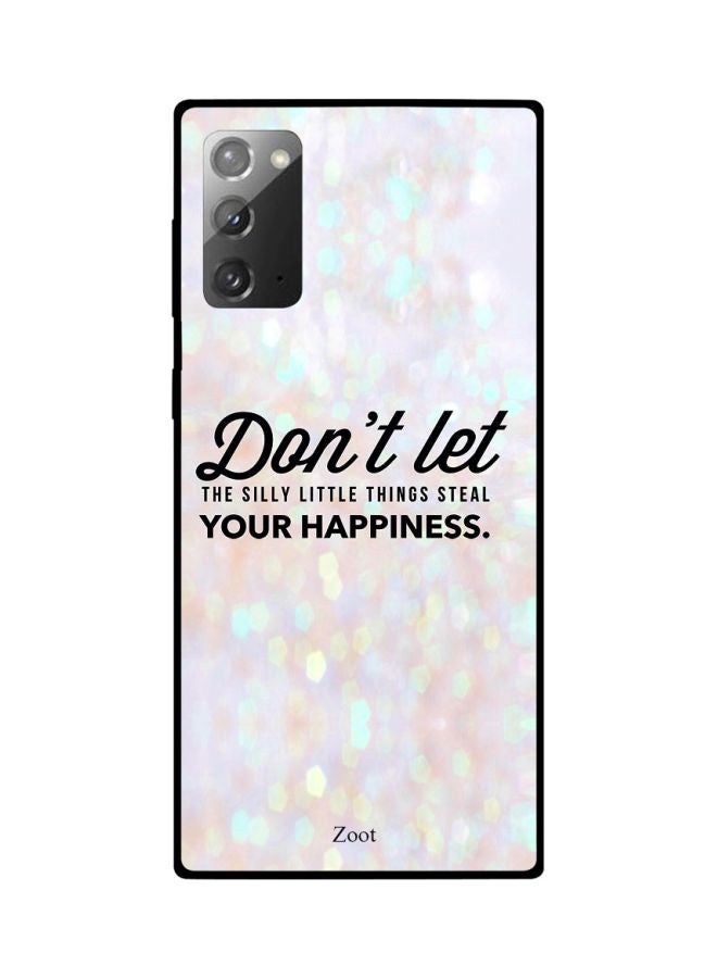 Zoot Don't Let The Silly Little Things Steal Your Happiness Printed Case Cover For Samsung Galaxy Note20 Pink/White/Black - Image 2
