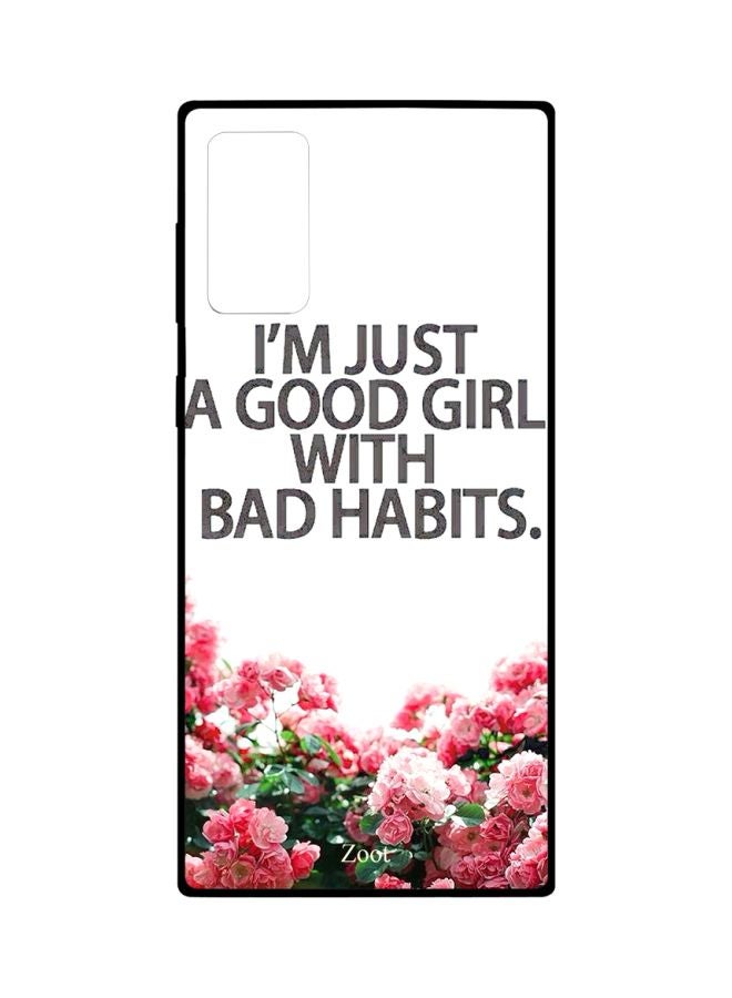 Zoot I'm Just A Good Girl With Bad Habits Printed Case Cover For Samsung Galaxy Note20 White/Pink/Black - Image 1