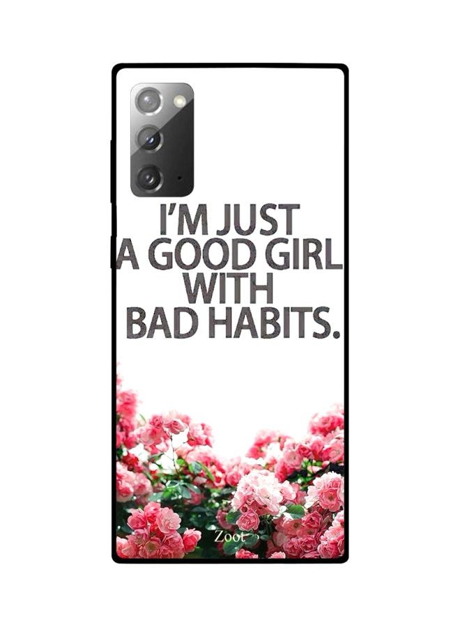 Zoot I'm Just A Good Girl With Bad Habits Printed Case Cover For Samsung Galaxy Note20 White/Pink/Black - Image 2