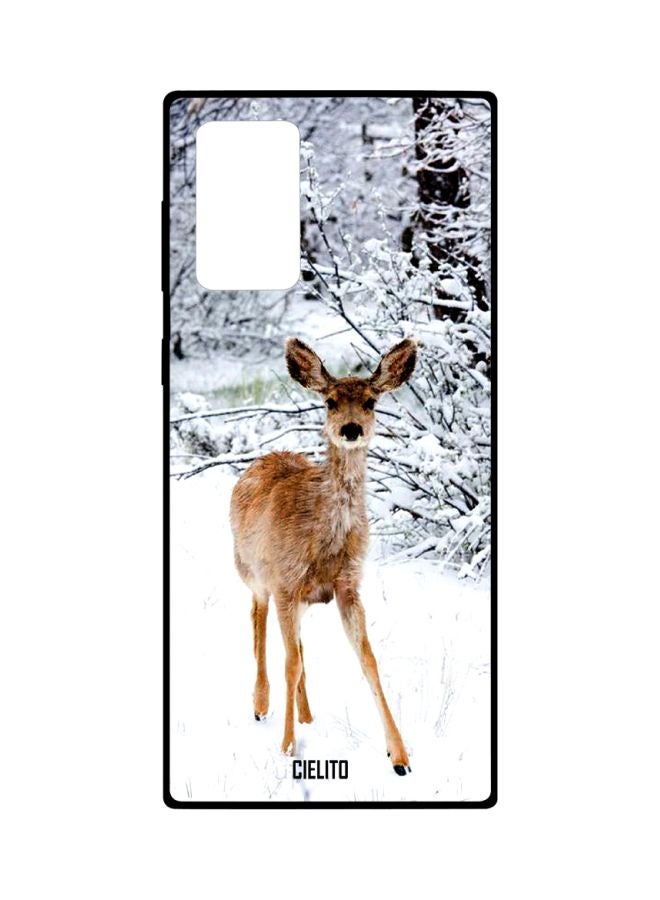 سيليتو غطاء حماية بطبعة غزال لهاتف سامسونج جالاكسي نوت 20 ألترا أبيض / أسود / بني - Image 1