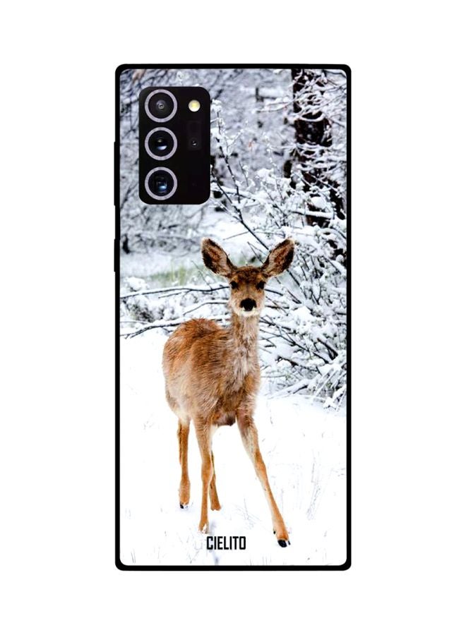 سيليتو غطاء حماية بطبعة غزال لهاتف سامسونج جالاكسي نوت 20 ألترا أبيض / أسود / بني - Image 2