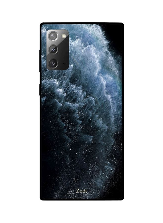 Printed Case Cover For Samsung Galaxy Note 20 Black/Blue