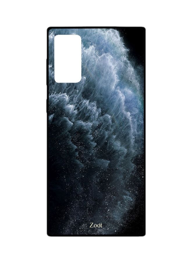 Printed Case Cover For Samsung Galaxy Note 20 Black/Blue