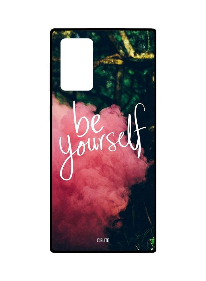 CIELITO Be Yourself Printed Case Cover For Samsung Galaxy Note20 Ultra Pink/Green/White - Image 1