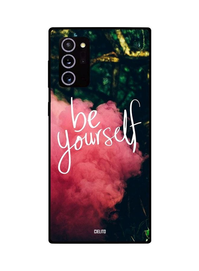 CIELITO Be Yourself Printed Case Cover For Samsung Galaxy Note20 Ultra Pink/Green/White - Image 2