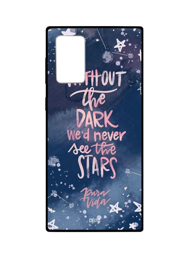 CIELITO Quote Printed Case Cover For Samsung Galaxy Note20 Ultra Blue/Pink/White - Image 1