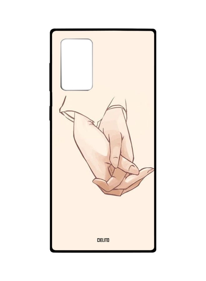 CIELITO Hands Printed Case Cover For Samsung Galaxy Note20 Ultra Beige - Image 1