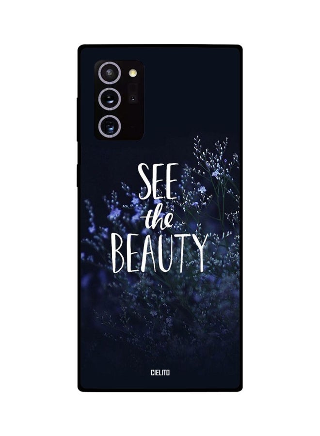 CIELITO Floral Printed Case Cover For Samsung Galaxy Note20 Ultra Blue/Purple/Black - Image 2