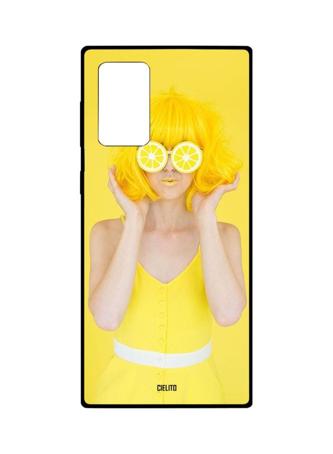 CIELITO Girl Printed Protective Case Cover For Samsung Galaxy Note20 Ultra Yellow/Beige/White - Image 1
