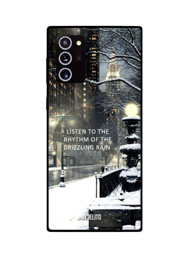 CIELITO Quote Printed Case Cover For Samsung Galaxy Note20 Ultra Grey/White/Black - Image 2