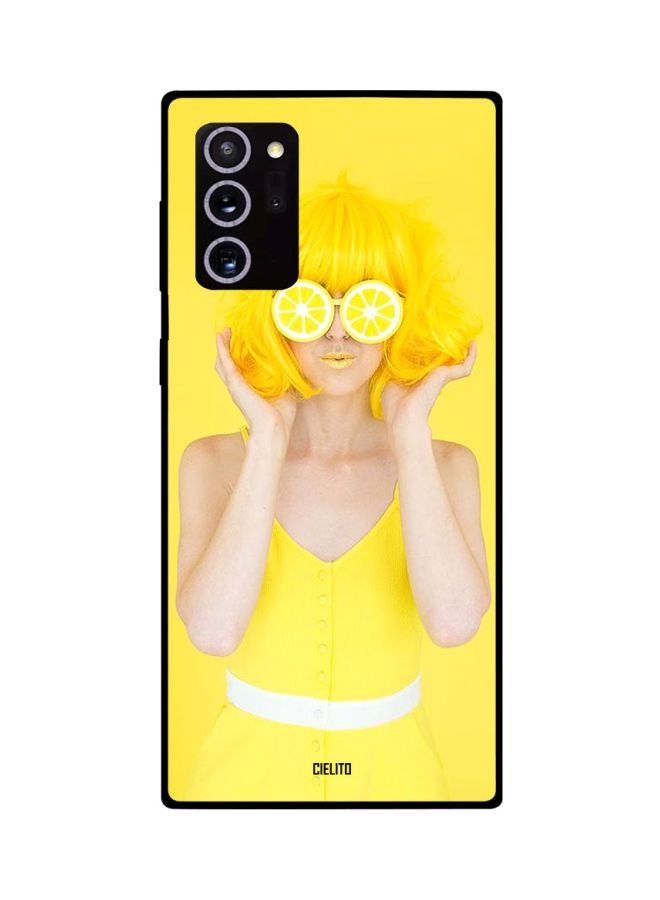 CIELITO Girl Printed Protective Case Cover For Samsung Galaxy Note20 Ultra Yellow/Beige/White - Image 2