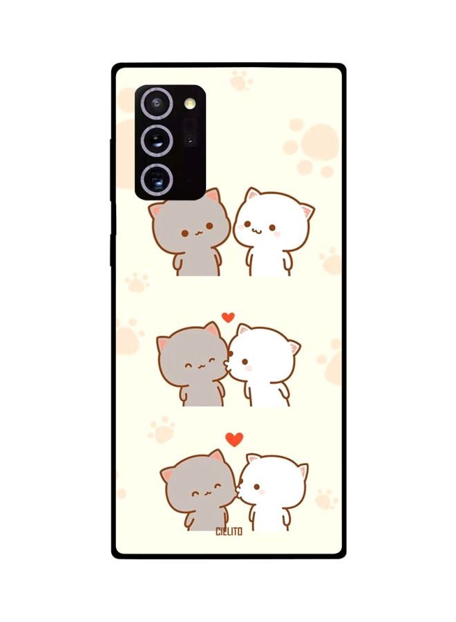 CIELITO Cartoon Printed Case Cover For Samsung Galaxy Note20 Ultra Beige/Grey/White - Image 2