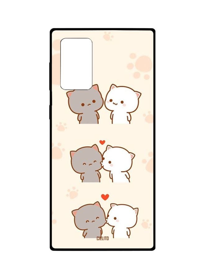 CIELITO Cartoon Printed Case Cover For Samsung Galaxy Note20 Ultra Beige/Grey/White - Image 1