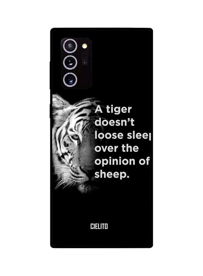 CIELITO Quote Printed Case Cover For Samsung Galaxy Note20 Ultra Black/White - Image 2