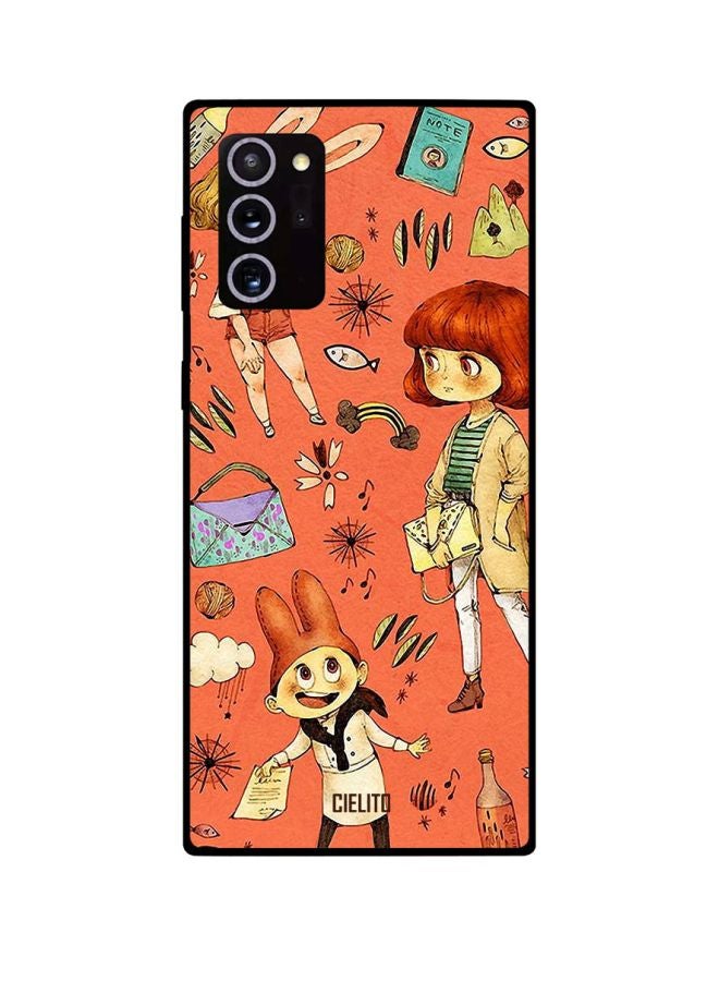 CIELITO Cartoon Printed Case Cover For Samsung Galaxy Note 20 Ultra Orange/Brown/Beige - Image 2